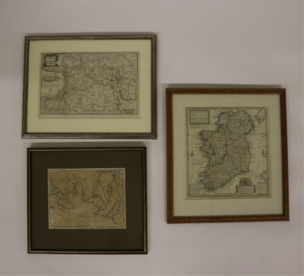 Appraisal: Framed and matted map of Ireland by Herman Mull x