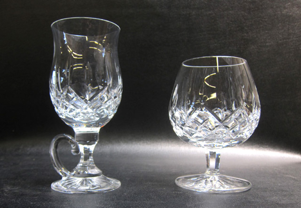 Appraisal: WATERFORD CUT CRYSTAL STEMWARE SET Lismore pattern comprised of Brandy