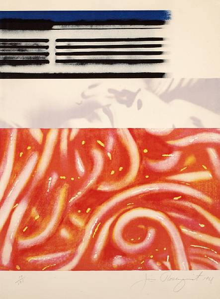 Appraisal: James Rosenquist American born Forehead I G Lithograph printed in