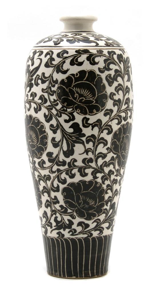 Appraisal: Chinese Sung Dynasty Style Vase with floral decoration of mei