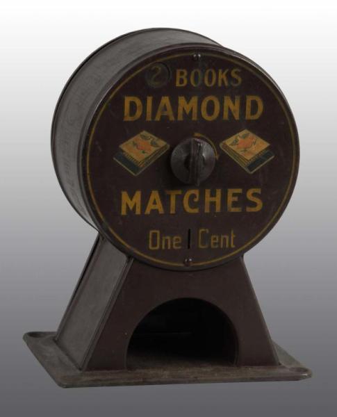 Appraisal: Diamond Matches Match Dispenser Description Working Condition Excellent Size -