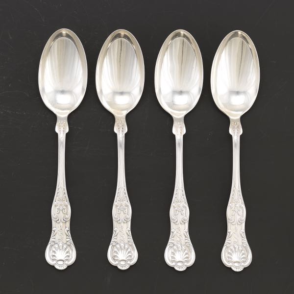 Appraisal: Gorham Tablespoons King George Pattern Set of Monogrammed on the