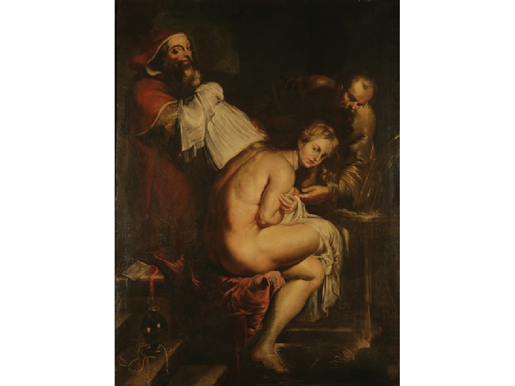 Appraisal: AFTER SIR PETER PAUL RUBENS Susannah and The Elders oil