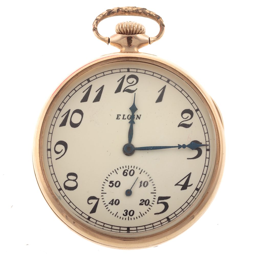 Appraisal: A Gent's K Elgin Pocket Watch K yellow gold GM