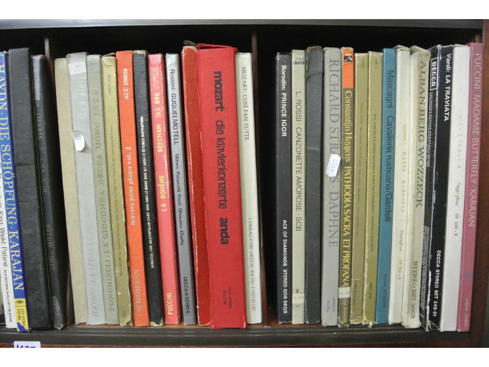 Appraisal: Approximately boxed vinyl record sets classical including Mozart Haydn Tchaikovsky