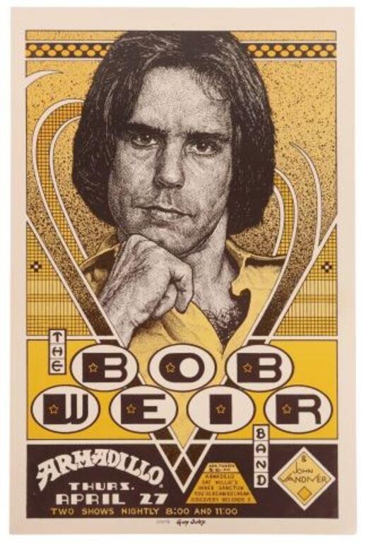 Appraisal: Armadillo World Headquarters The Bob Weir Band concert poster John