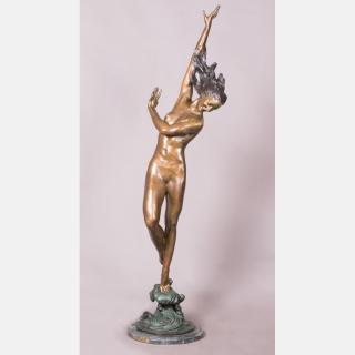 Appraisal: After Harriet Whitney Frishmuth - Flowing in the Wind Brass