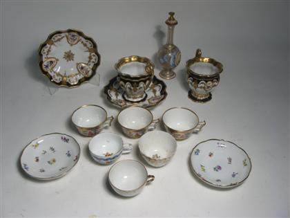 Appraisal: Pair of Meissen saucers th century together with assorted group