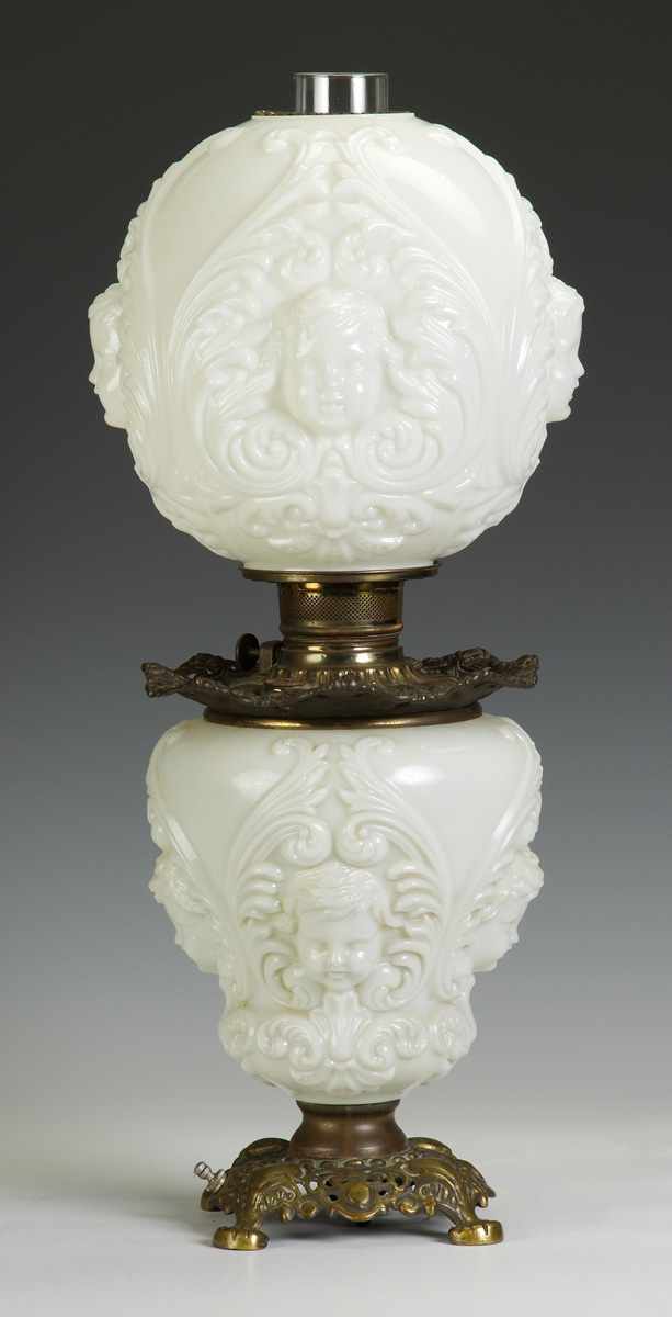 Appraisal: Victorian Gone w the Wind Lamp th cent Blown out