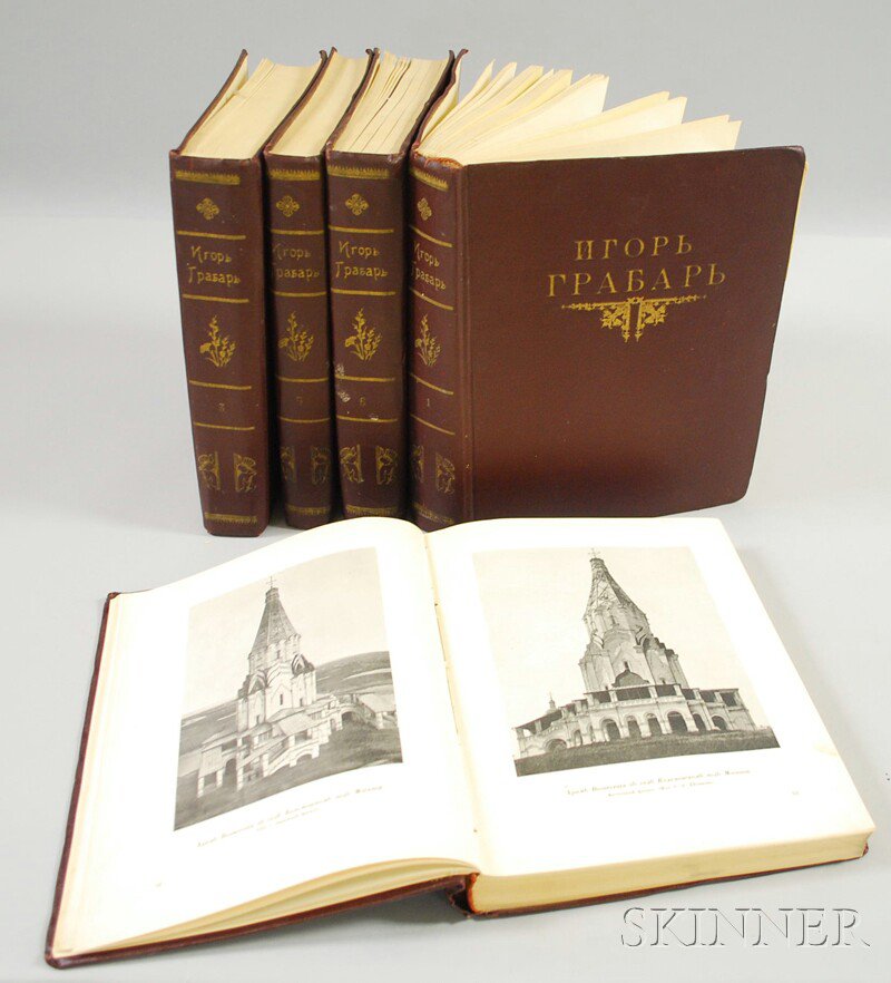 Appraisal: Russian Art and Architecture Five Volumes Folio five volumes only