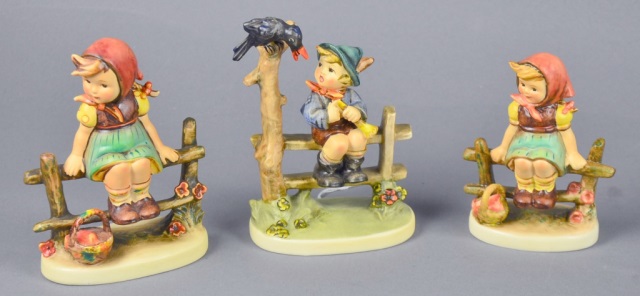 Appraisal: Three Hummel FigurinesIncluding two Just Resting figurines one H and