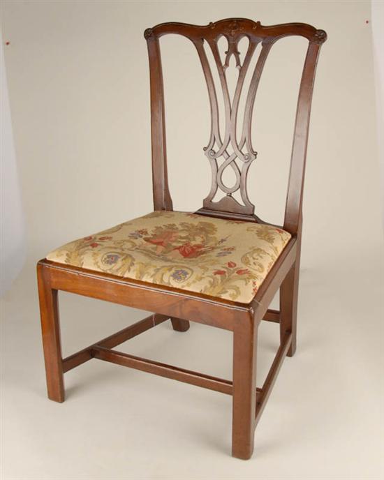 Appraisal: A L th E th C Chippendale-style Side Chair in