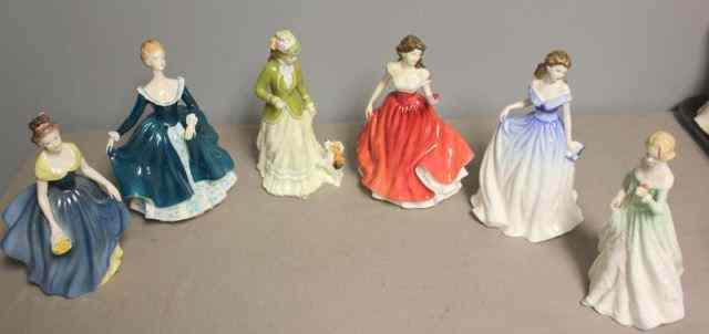 Appraisal: Royal Doulton Porcelain Figurines Sarah Melanie Gracie Charlotte Marianne Janin