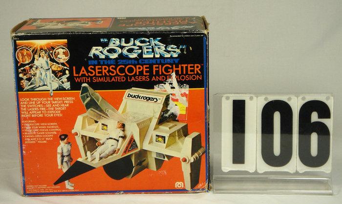 Appraisal: Buck Rogers Laserscope Fighter with simulated lasers and explosions made