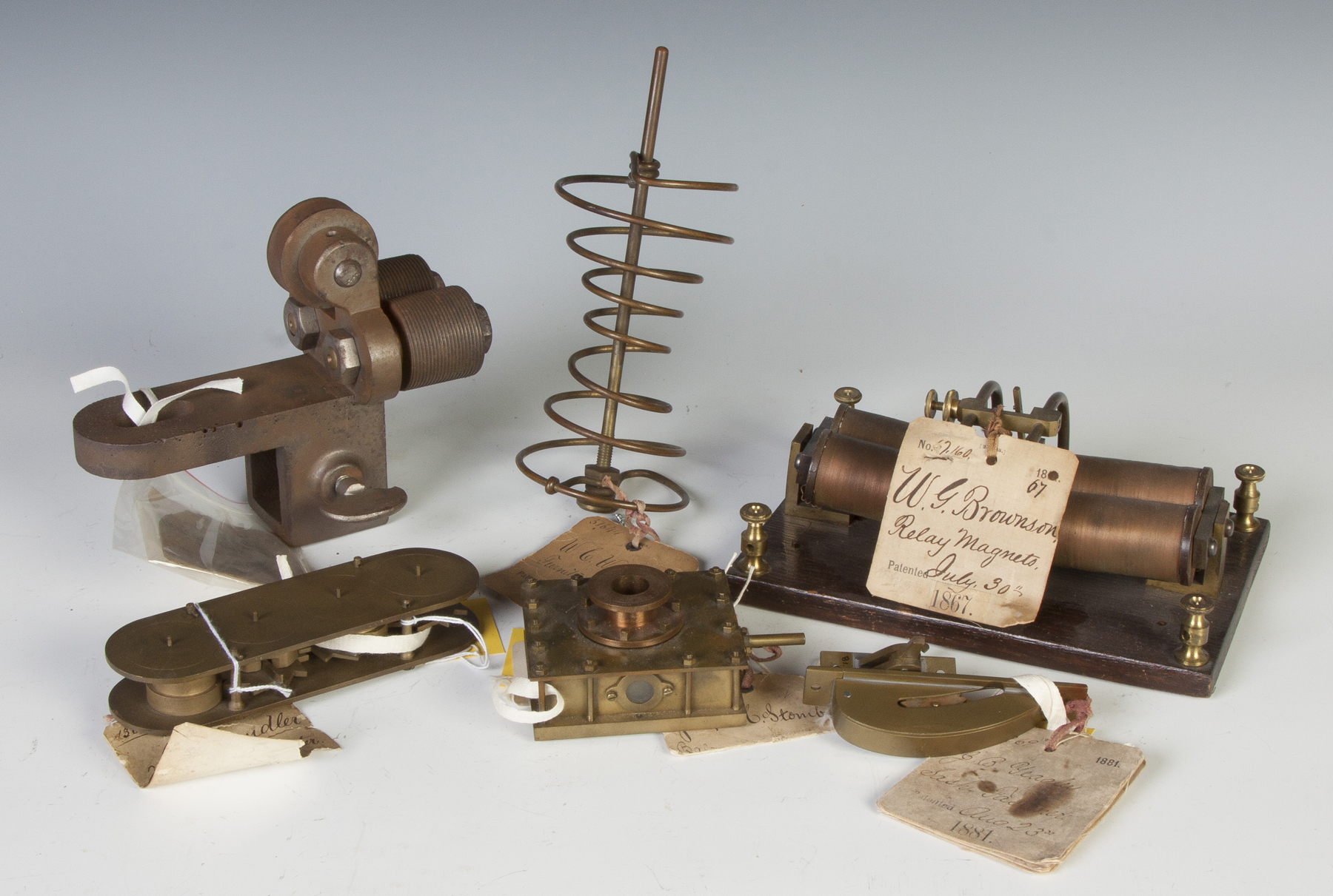 Appraisal: Group of Six Various Patent Models H Chandler counting register