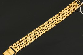 Appraisal: CT GOLD FANCY LINK BRACELET WEIGHING APPROXIMATELY GMS