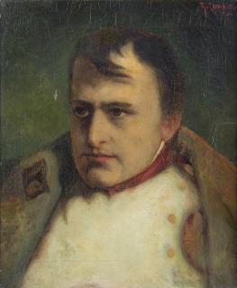 Appraisal: R CAMBON French School th century Napoleon Oil on canvas