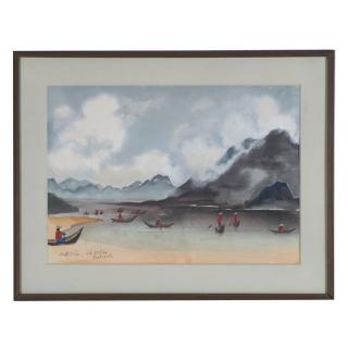 Appraisal: Adolf Dehn watercolor painting Adolf Dehn watercolor painting Adolf Dehn