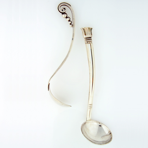 Appraisal: Georg Jensen LaPaglia sterling cream ladles left hand ladle stamped