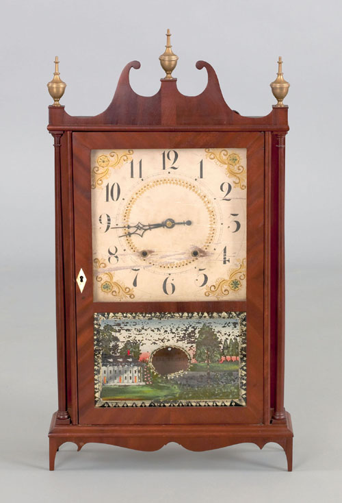 Appraisal: Eli Terry shelf clock early th c h