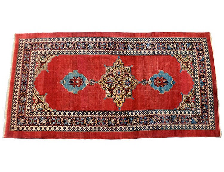 Appraisal: BIDJAR RUGMid th Century The center red field with a