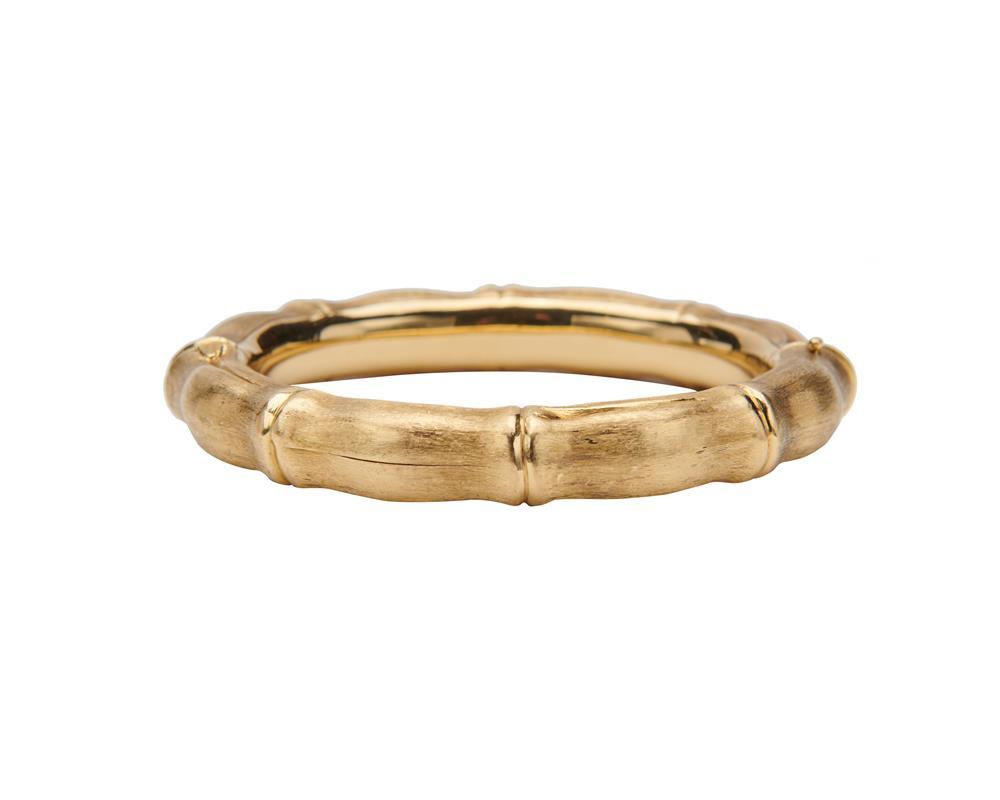 Appraisal: CARTIER K Gold Bracelet the hinged bangle bracelet in the