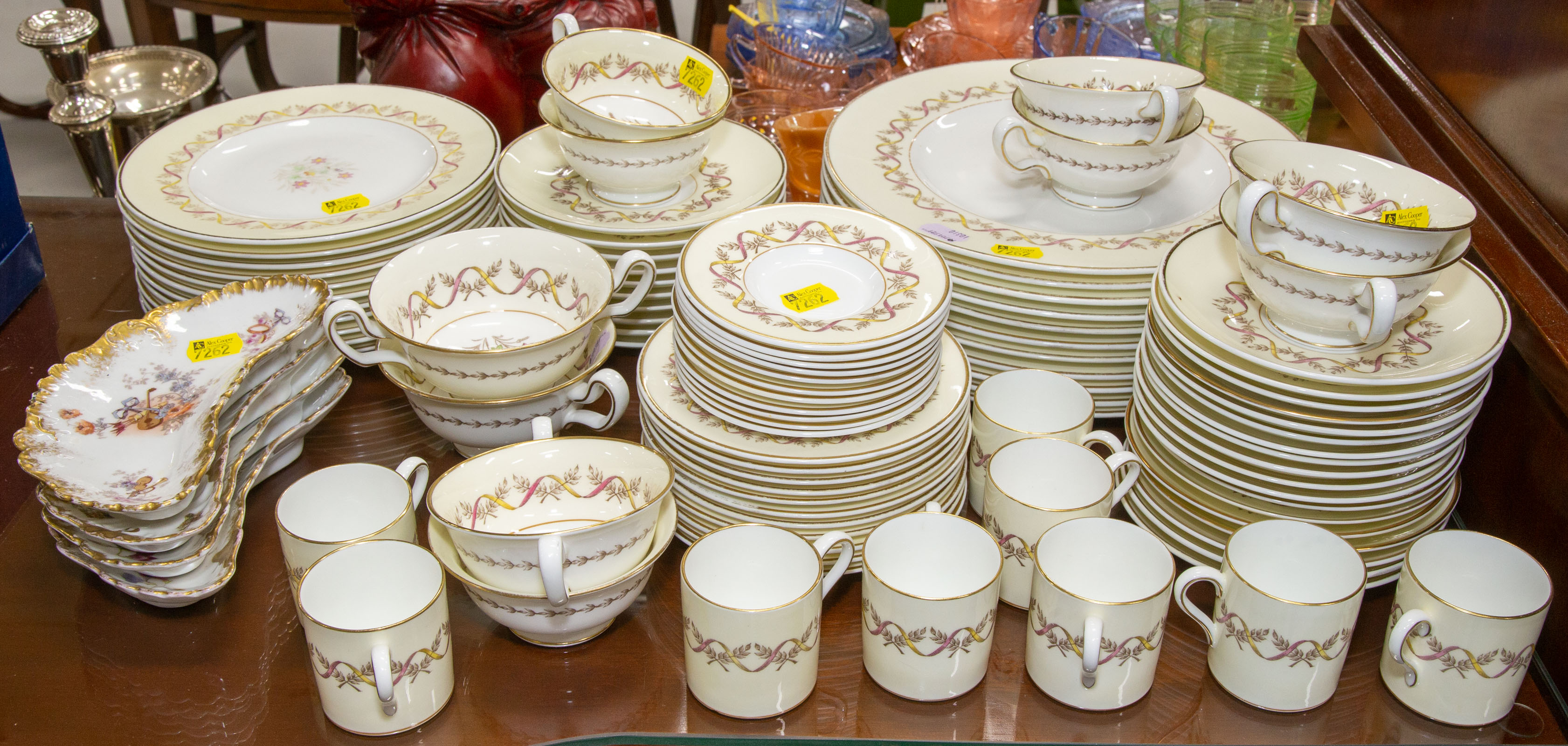 Appraisal: WEDGWOOD SANDRINGHAM PARTIAL DINNER SERVICE Comprising about pieces Including dinner