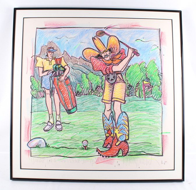 Appraisal: Another One Of Those Practice Swings Original Art Included in