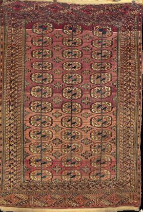 Appraisal: Four Antique Turkoman Tekke Carpets ' x ' ' x