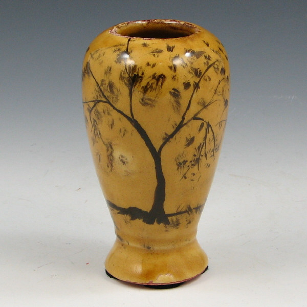 Appraisal: Wisecarver Scenic Cabinet Vase Test Piece - Mint Rick Wisecarver