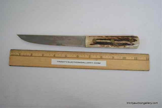 Appraisal: Russell Green River Stag Handle '' Boning KnifeFrom an estate