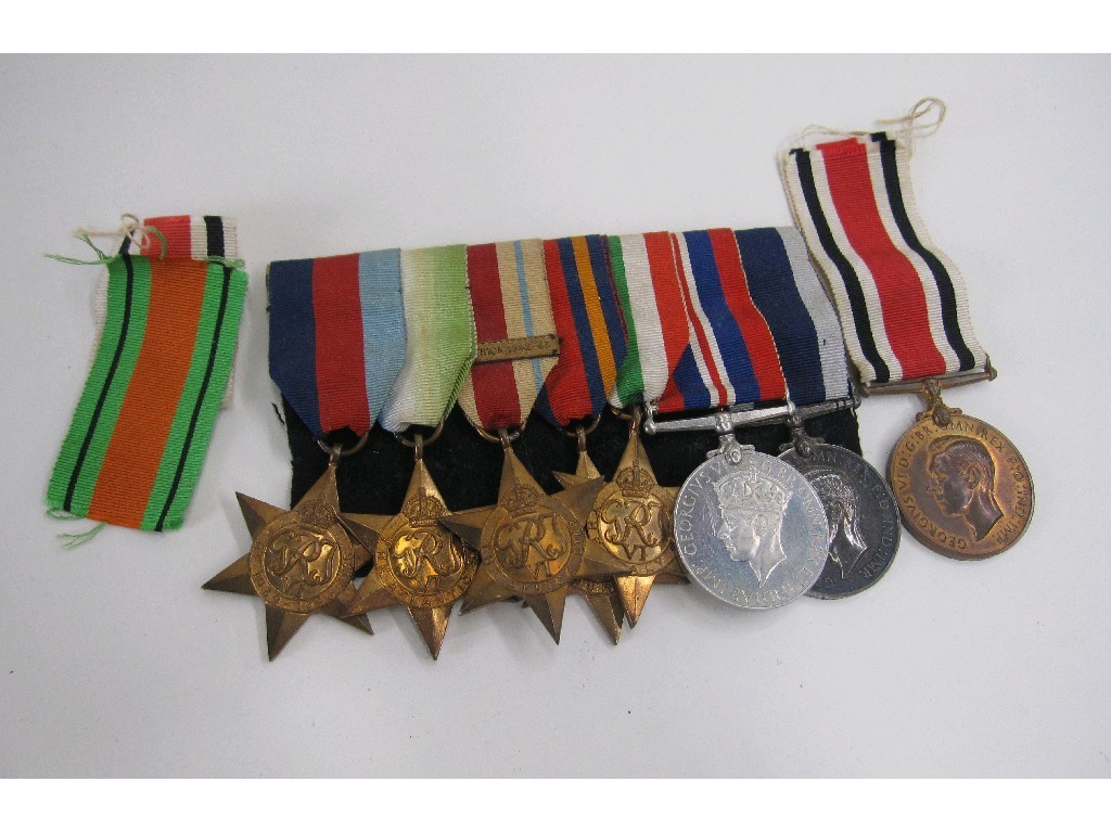 Appraisal: Lot comprising group of WWII medals and stars including a