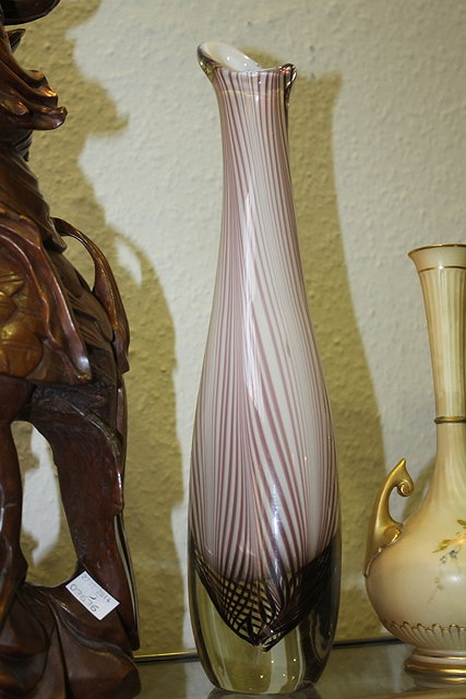 Appraisal: AN ITALIAN S GLASS VASE by Venini mark to the