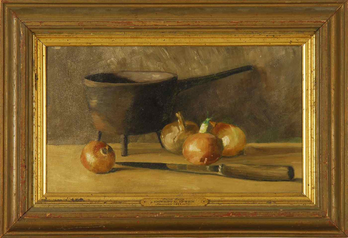 Appraisal: POSSIBLY ERNEST LUDVIG IPSENAmerican - Onion Soup'' Inscribed in pencil