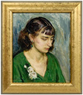 Appraisal: Louis Ritman painting Illinois France - portrait of woman in