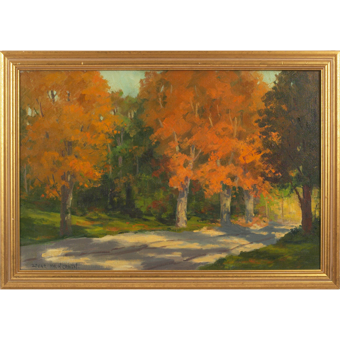 Appraisal: Edgar Malin Craven American - Autumn Landscape c oil on