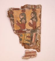 Appraisal: Egyptian Cartonage Fragment circa th- st Century B C Fragment