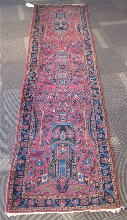 Appraisal: Sarouk long rug west persia circa