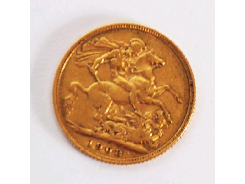 Appraisal: EDWARD VII GOLD SOVEREIGN EST -