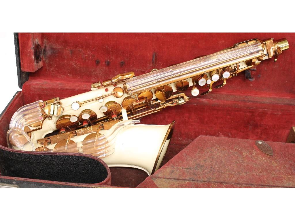 Appraisal: Grafton acrylic alto saxophone no I case