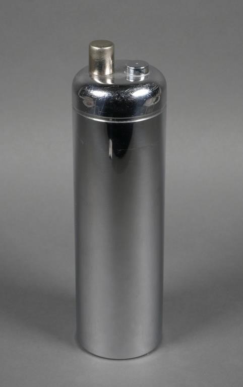 Appraisal: Art Deco Chrome cocktail shaker was designed in the 's