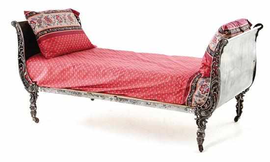 Appraisal: Continental cast and wrought metal daybed late th early th