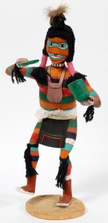 Appraisal: NATIVE AMERICAN CARVED WOOD KACHINA DOLL NATIVE AMERICAN CARVED WOOD