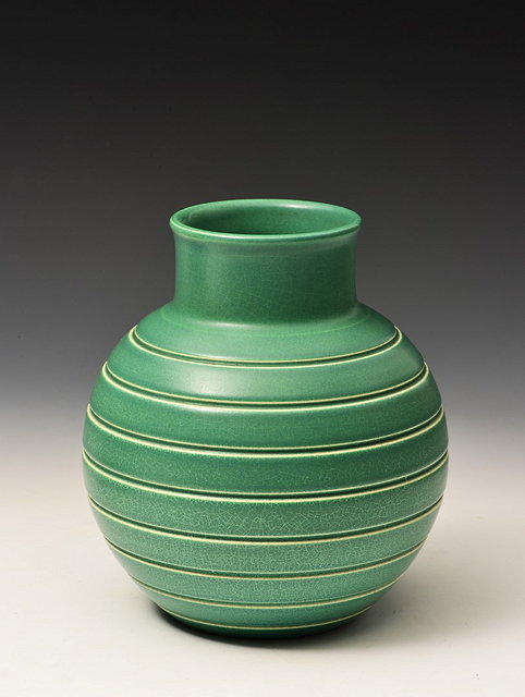 Appraisal: Keith Murray British - for Wedgwood'Globe' vase in matt green