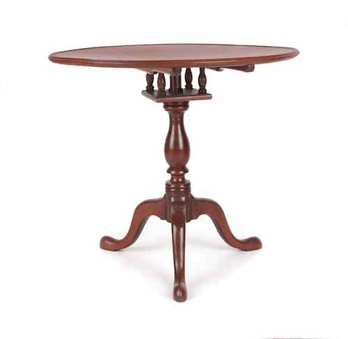 Appraisal: Pennsylvania Queen Anne walnut tea table ca h w