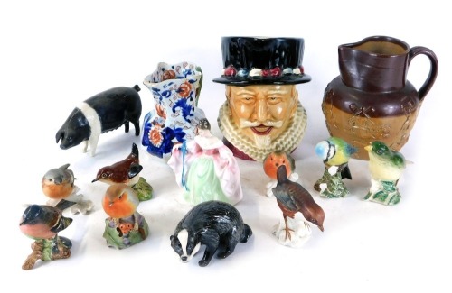 Appraisal: A group of Beswick Doulton and Goebel ceramics comprising a