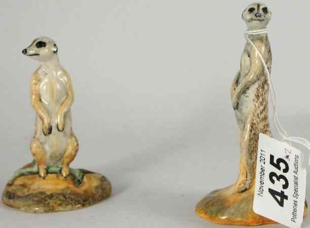 Appraisal: Beswick Meerkat Standing and Meerkat Sitting Limited Edition with Certificates