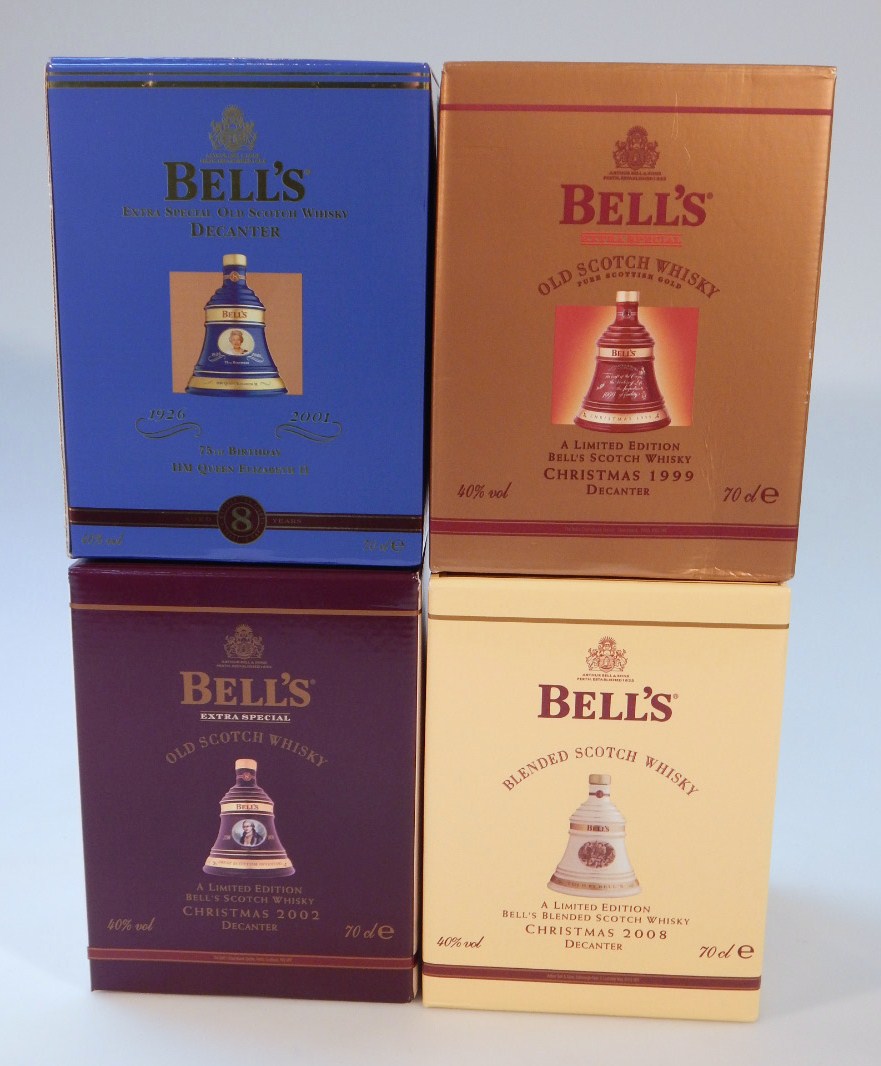 Appraisal: Various Bells boxed whisky decanters each cl volume to include