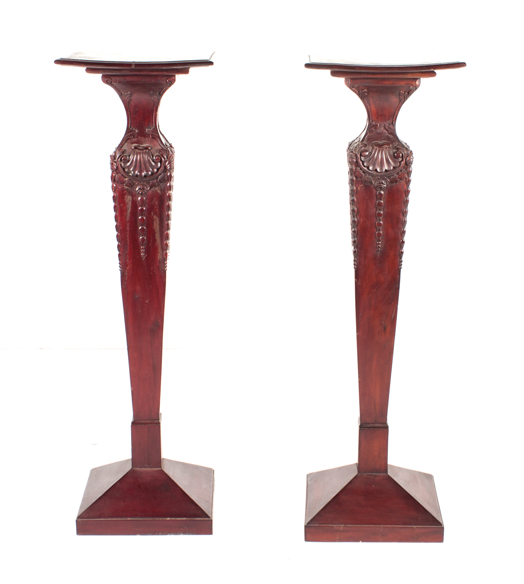 Appraisal: Pair of Classical Revival cherrywood fern stands early th century