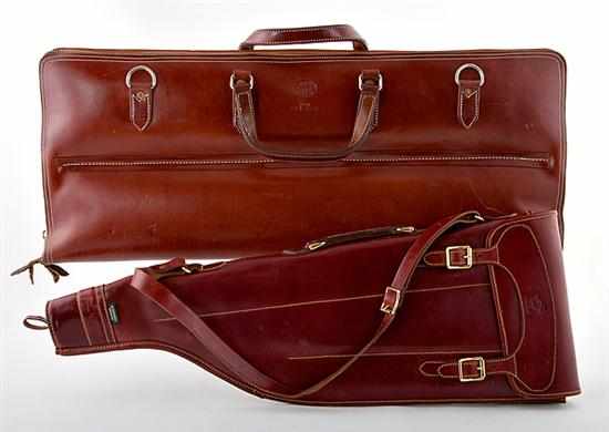 Appraisal: Leather gun cases Dick Murray Artesania F Exposito SA two-gun